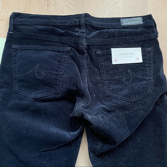 NWT AG Adriano Goldschmied the Stevie Petite Navy Cord - Picture 3 of 9